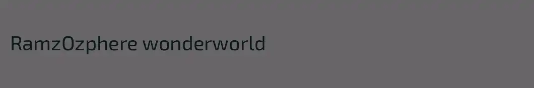 RamzOzphere wonderworld
